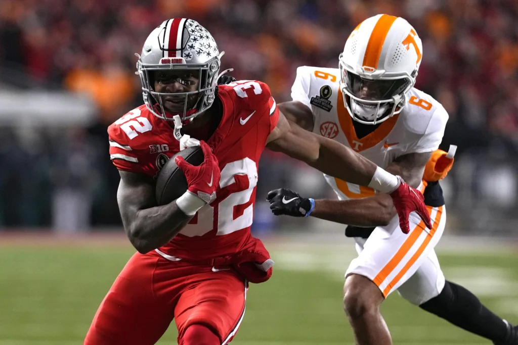 tennessee volunteers football vs ohio state buckeyes football match player stats